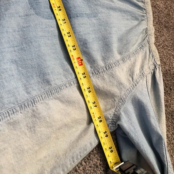 Free People Light Blue Denim Button-Up - Picture 14 of 14